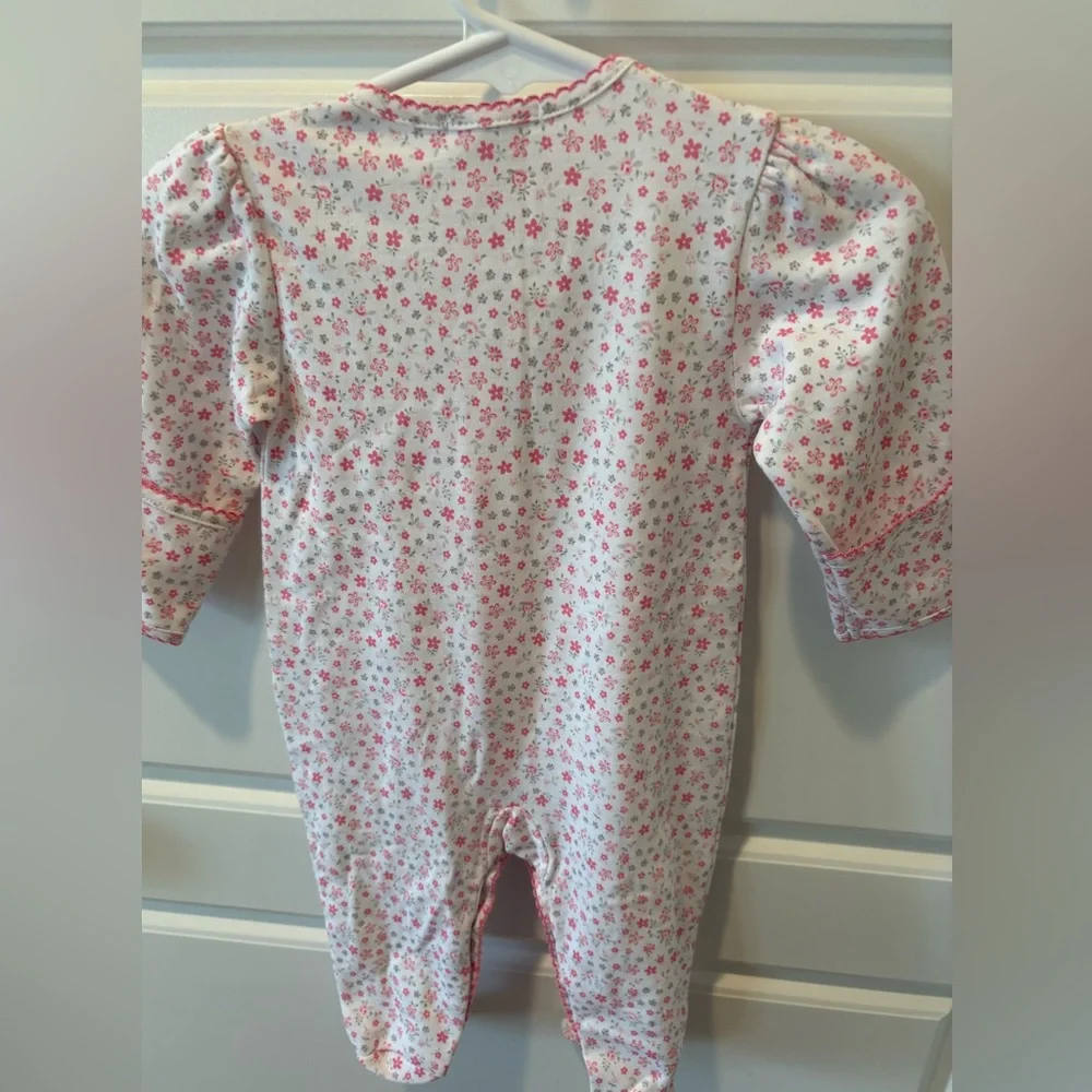 NWOT Kissy Kissy Pink Floral Footie Size 0-3